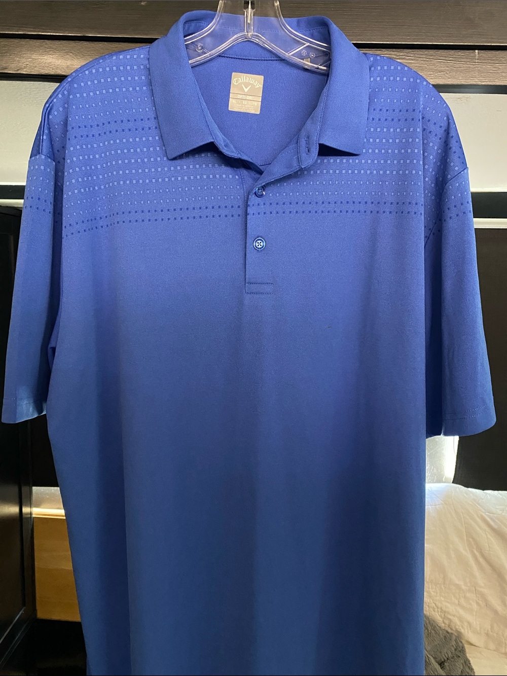 Callaway Men’s Royal Blue Golf Polo with Perforated Yoke